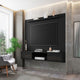 Liberty 70.86 Floating Wall Entertainment Center with Overhead Shelf in Black MHC-235BMC8