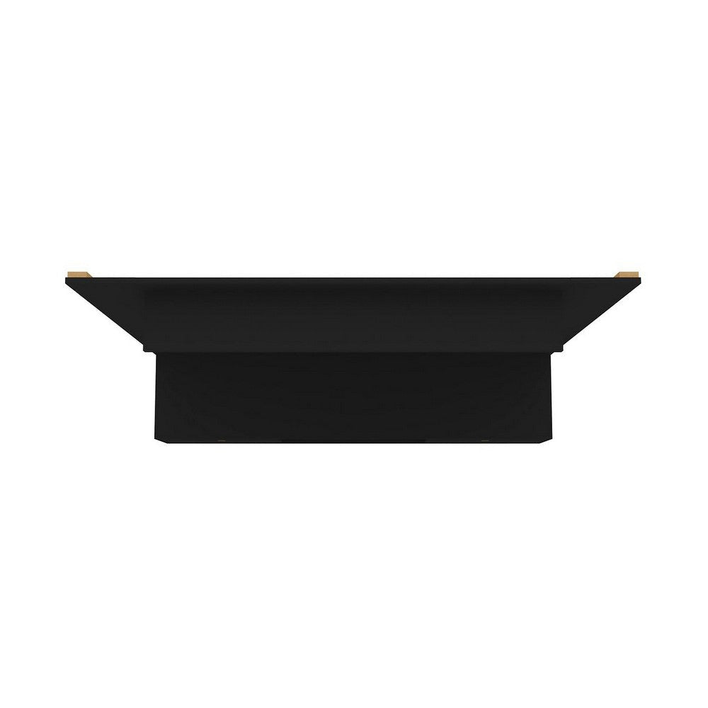 Liberty 70.86 Floating Wall Entertainment Center with Overhead Shelf in Black MHC-235BMC8