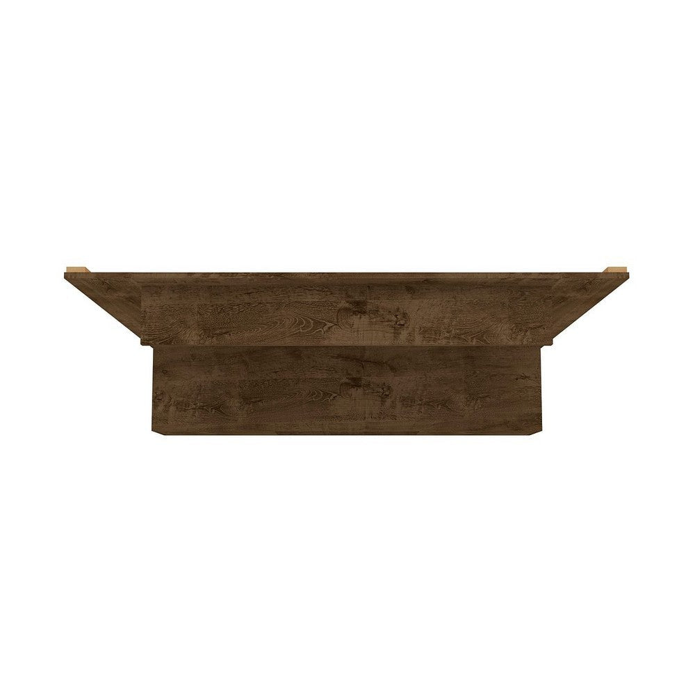 Liberty 70.86 Floating Wall Entertainment Center with Overhead Shelf in Rustic Brown MHC-235BMC9