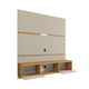 Vernon 62.99 Floating Wall Entertainment Center in Off White and Cinnamon MHC-236BMC12