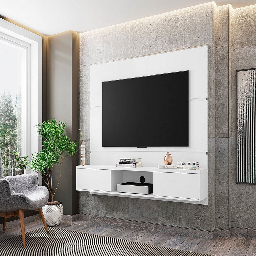 Vernon 62.99 Floating Wall Entertainment Center in White MHC-236BMC6