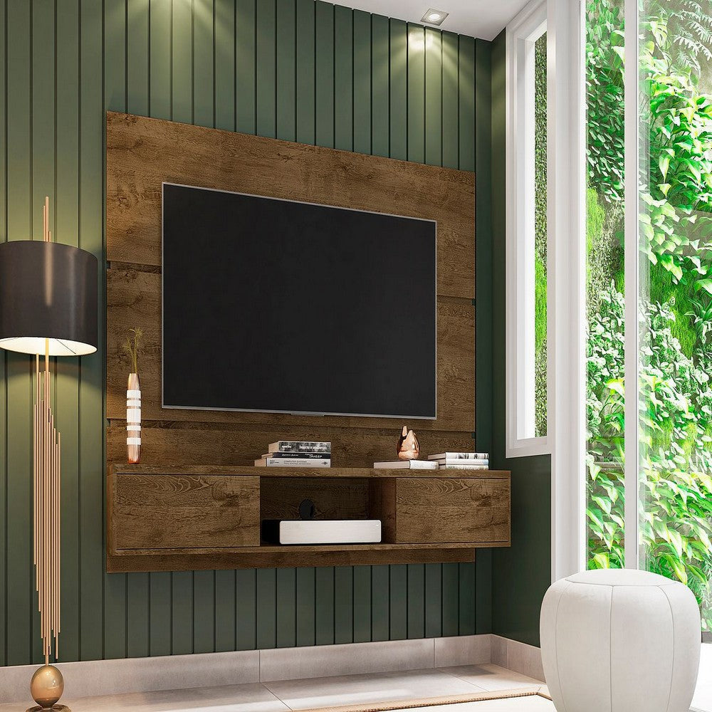 Vernon 62.99 Floating Wall Entertainment Center in Rustic Brown MHC-236BMC9