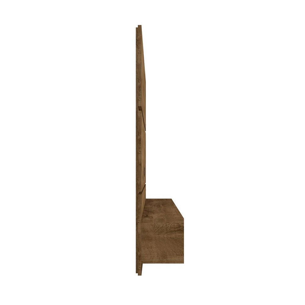 Vernon 62.99 Floating Wall Entertainment Center in Rustic Brown MHC-236BMC9