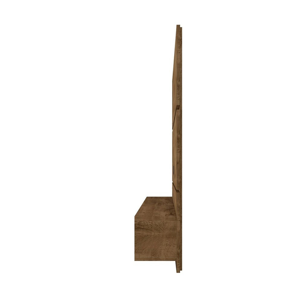 Vernon 62.99 Floating Wall Entertainment Center in Rustic Brown MHC-236BMC9