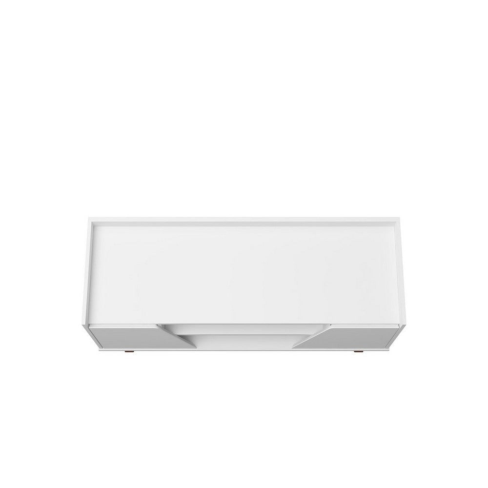 Mid-Century Modern Marcus 53.14 TV Stand with Solid Wood Legs in White MHC-259BMC6