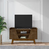 Mid-Century Modern Marcus 53.14 TV Stand with Solid Wood Legs in  Rustic Brown
