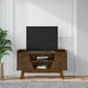 Mid-Century Modern Marcus 53.14 TV Stand with Solid Wood Legs in  Rustic Brown
