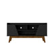 Mid-Century Modern Marcus 62.99 TV Stand with Solid Wood Legs in  Matte Black