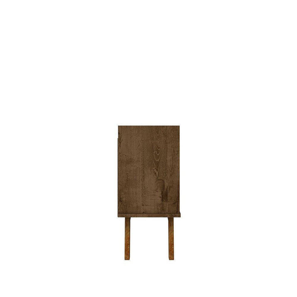 Mid-Century Modern Marcus 62.99 TV Stand with Solid Wood Legs in Rustic Brown MHC-260BMC9