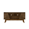 Mid-Century Modern Marcus 62.99 TV Stand with Solid Wood Legs in  Rustic Brown 