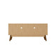 Mid-Century Modern Marcus 70.86 TV Stand with Solid Wood Legs in Greige and Nature MHC-261BMC10