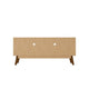 Mid-Century Modern Marcus 70.86 TV Stand with Solid Wood Legs in Grey and Nature MHC-261BMC50