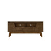 Mid-Century Modern Marcus 70.86 TV Stand with Solid Wood Legs in  Rustic Brown 