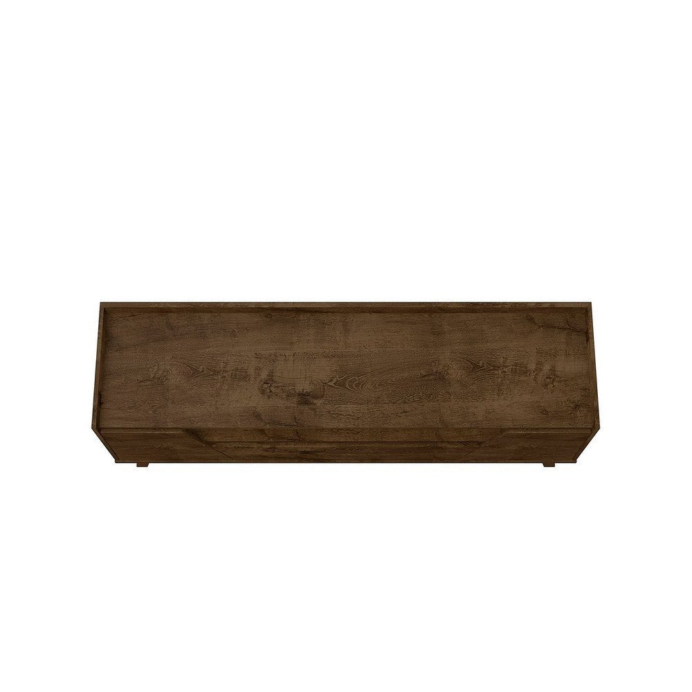 Mid-Century Modern Marcus 70.86 TV Stand with Solid Wood Legs in Rustic Brown MHC-261BMC9