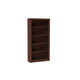 Olinda Bookcase 1.0 with 5 shelves in Nut Brown