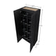 Hopkins Modern Freestanding Storage Closet with 7 Shelves in Black MHC-2GLF-BK
