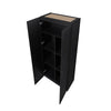 Hopkins Modern Freestanding Storage Closet with 7 Shelves in Black MHC-2GLF-BK