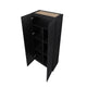 Hopkins Modern Freestanding Storage Closet with 7 Shelves in Black MHC-2GLF-BK