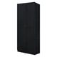Hopkins Modern Freestanding Storage Closet with 7 Shelves in Black MHC-2GLF-BK