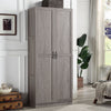 Hopkins Modern Freestanding Storage Closet with 7 Shelves in Grey MHC-2GLF-GY