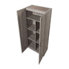 Hopkins Modern Freestanding Storage Closet with 7 Shelves in Grey MHC-2GLF-GY