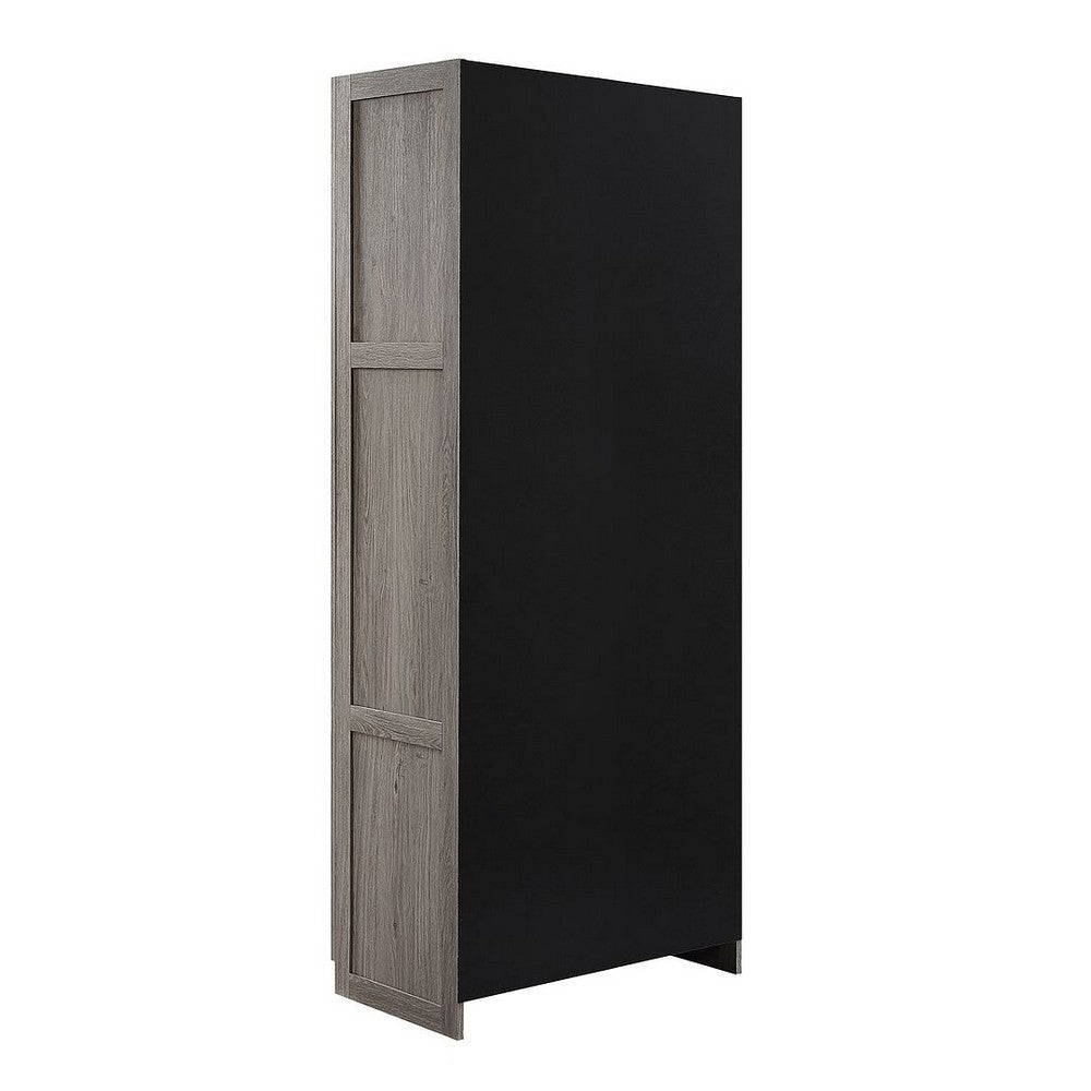 Hopkins Modern Freestanding Storage Closet with 7 Shelves in Grey MHC-2GLF-GY