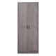 Hopkins Modern Freestanding Storage Closet with 7 Shelves in Grey