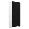 Hopkins Modern Freestanding Storage Closet with 7 Shelves in White MHC-2GLF-WH