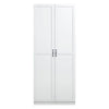 Hopkins Modern Freestanding Storage Closet with 7 Shelves in White