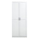 Hopkins Modern Freestanding Storage Closet with 7 Shelves in White
