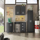 Fortress Textured Metal 31.5" Garage Mobile Cabinet with 1 Full Extension Drawer and 2 Adjustable Shelves in Charcoal Grey