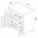 Fortress Textured Metal 31.5’’ Garage Mobile Cabinet with 1 Full Extension Drawer and 2 Adjustable Shelves in Grey MHC-2GMCC
