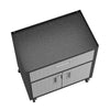 Fortress Textured Metal 31.5’’ Garage Mobile Cabinet with 1 Full Extension Drawer and 2 Adjustable Shelves in Grey MHC-2GMCC