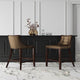 Fifth Avenue 45 in. Bronze and Walnut Beech Wood Bar Stool (Set of 3)