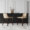Fifth Avenue 45 in. Cream and Walnut Beech Wood Bar Stool (Set of 3)