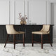 Fifth Avenue 45 in. Cream and Walnut Beech Wood Bar Stool (Set of 3)