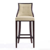 Fifth Avenue 45 in. Cream and Walnut Beech Wood Bar Stool (Set of 3) MHC-3-BS007-CR