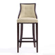 Fifth Avenue 45 in. Cream and Walnut Beech Wood Bar Stool (Set of 3) MHC-3-BS007-CR