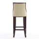 Fifth Avenue 45 in. Cream and Walnut Beech Wood Bar Stool (Set of 3) MHC-3-BS007-CR