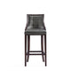 Fifth Avenue Faux Leather Barstool in Pebble Grey (Set of 3) MHC-3-BS007-PE