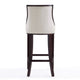Fifth Avenue 45 in. Pearl White and Walnut Beech Wood Bar Stool (Set of 3) MHC-3-BS007-PW