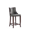Emperor Faux Leather Barstool in Pebble Grey (Set of 3) MHC-3-BS008-PE