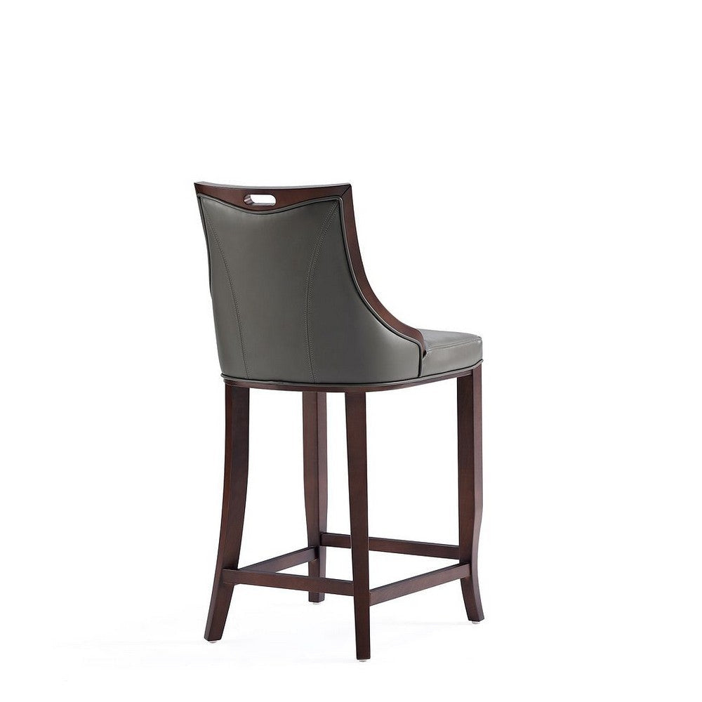 Emperor Faux Leather Barstool in Pebble Grey (Set of 3) MHC-3-BS008-PE
