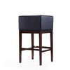 Kingsley 38 in. Black and Dark Walnut Beech Wood Barstool (Set of 3) MHC-3-BS012-BK