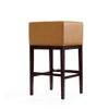 Kingsley 38 in. Camel and Dark Walnut Beech Wood Barstool (Set of 3) MHC-3-BS012-CL