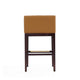 Kingsley 38 in. Camel and Dark Walnut Beech Wood Barstool (Set of 3) MHC-3-BS012-CL