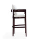 Ritz 38 in. Ivory and Dark Walnut Beech Wood Barstool (Set of 3) MHC-3-BS013-IV