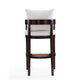 Ritz 38 in. Ivory and Dark Walnut Beech Wood Barstool (Set of 3) MHC-3-BS013-IV
