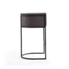 Cosmopolitan 37.8 in. Pebble and Black Metal Barstool (Set of 3) MHC-3-BS015-PE