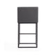 Ambassador 42 in. Grey and Black Metal Barstool (Set of 3) MHC-3-BS017-GY